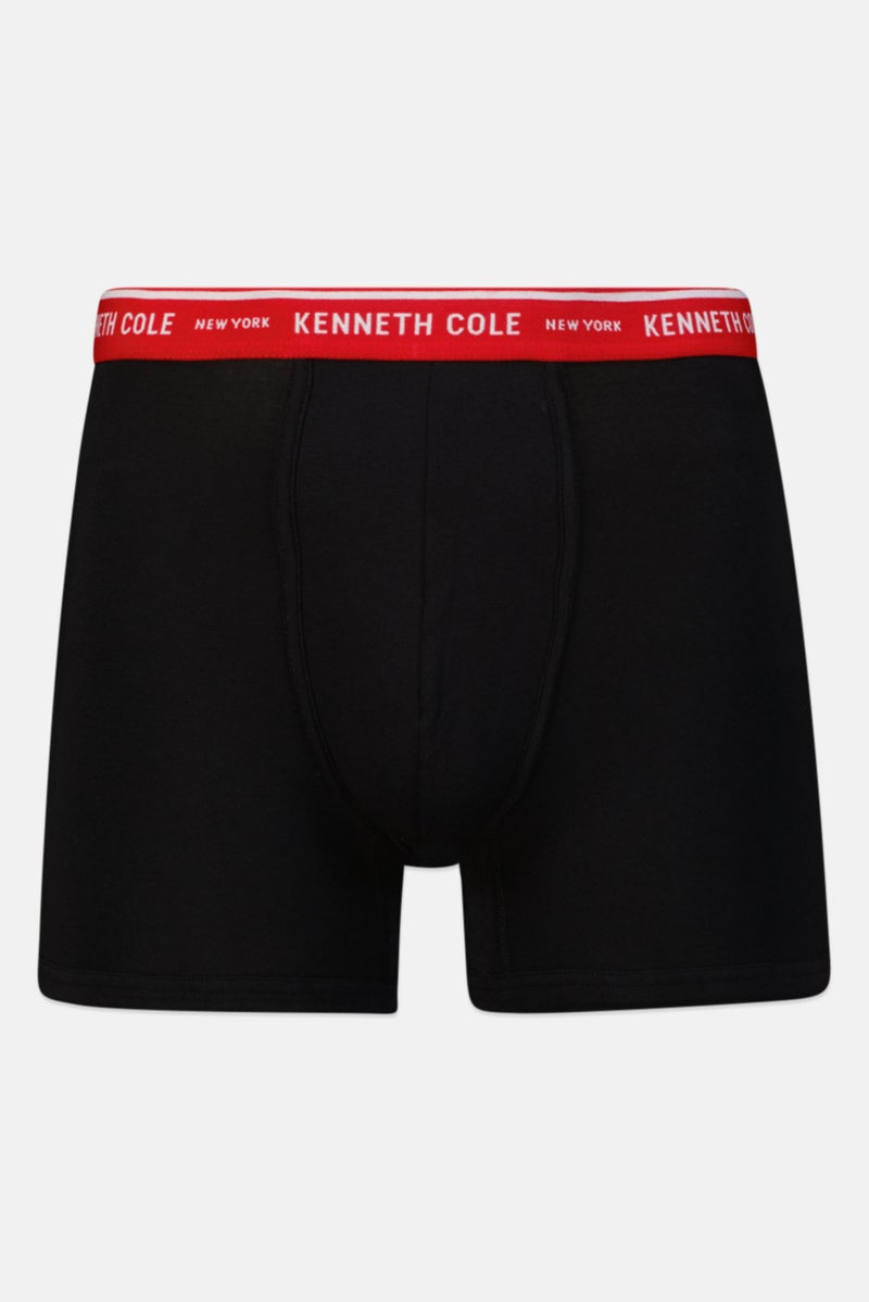 Kenneth Cole Men 2 Piece Brand Logo Trunks, Multicolor - Image 2
